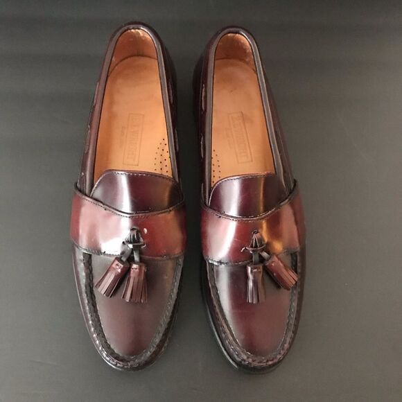 E T Wright Burgundy Tassle Loafers 9.5 A - Picture 4 of 8